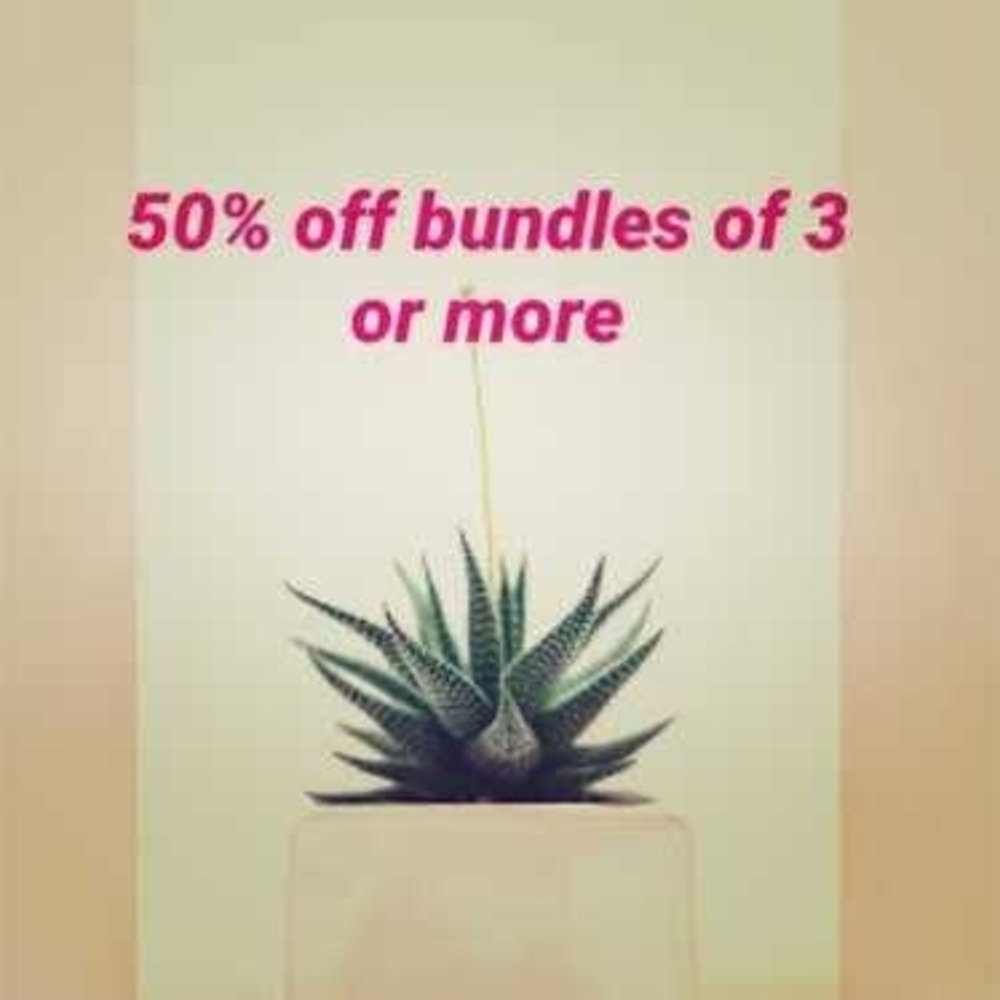 50% Off Bundles 3 Or More
